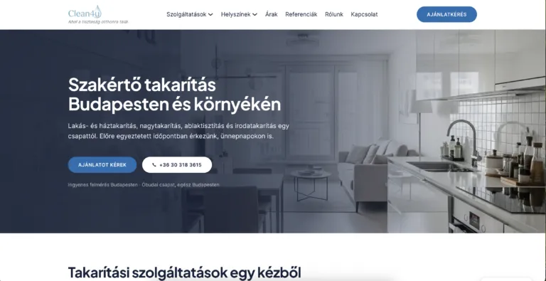 The Clean4U website